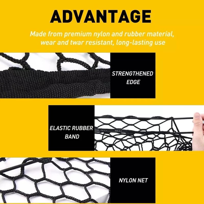 AuyNeas for Nissan Frontier Envelope Style Truck Bed Cargo Net - Fits 2013-2024 2025 2026 Frontier Accessories Cargo Net for Pickup Truck Bed - Heavy Duty Carabiners - Image 4